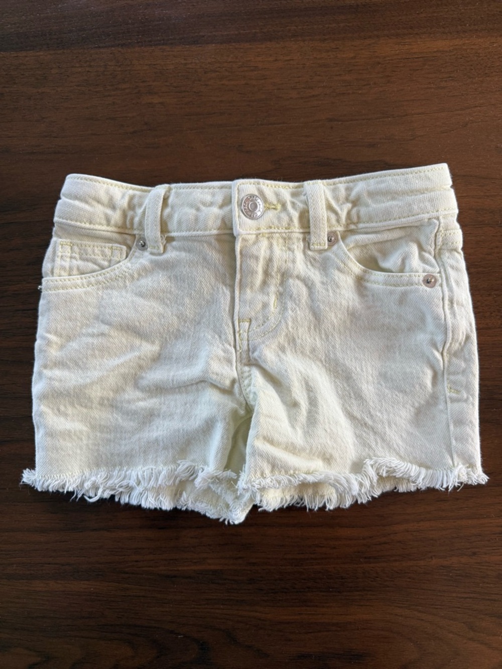 Yellow Frayed Shorts Size XS